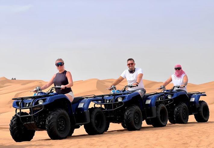 Unique MORNING Combo 4WD Safari and 30min Quad Bike in Open Desert