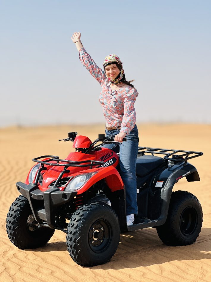 Unique MORNING Combo 4WD Safari and 30min Quad Bike in Open Desert